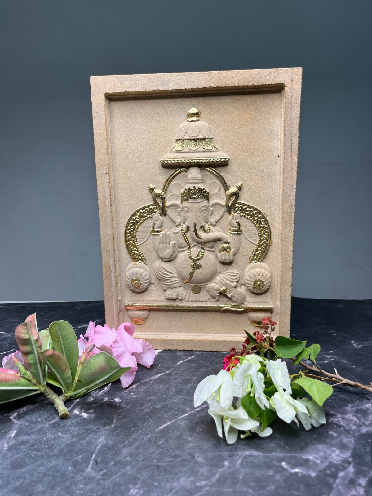 Brown Marble Ganesh