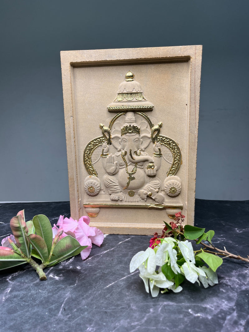 Brown Marble Ganesh
