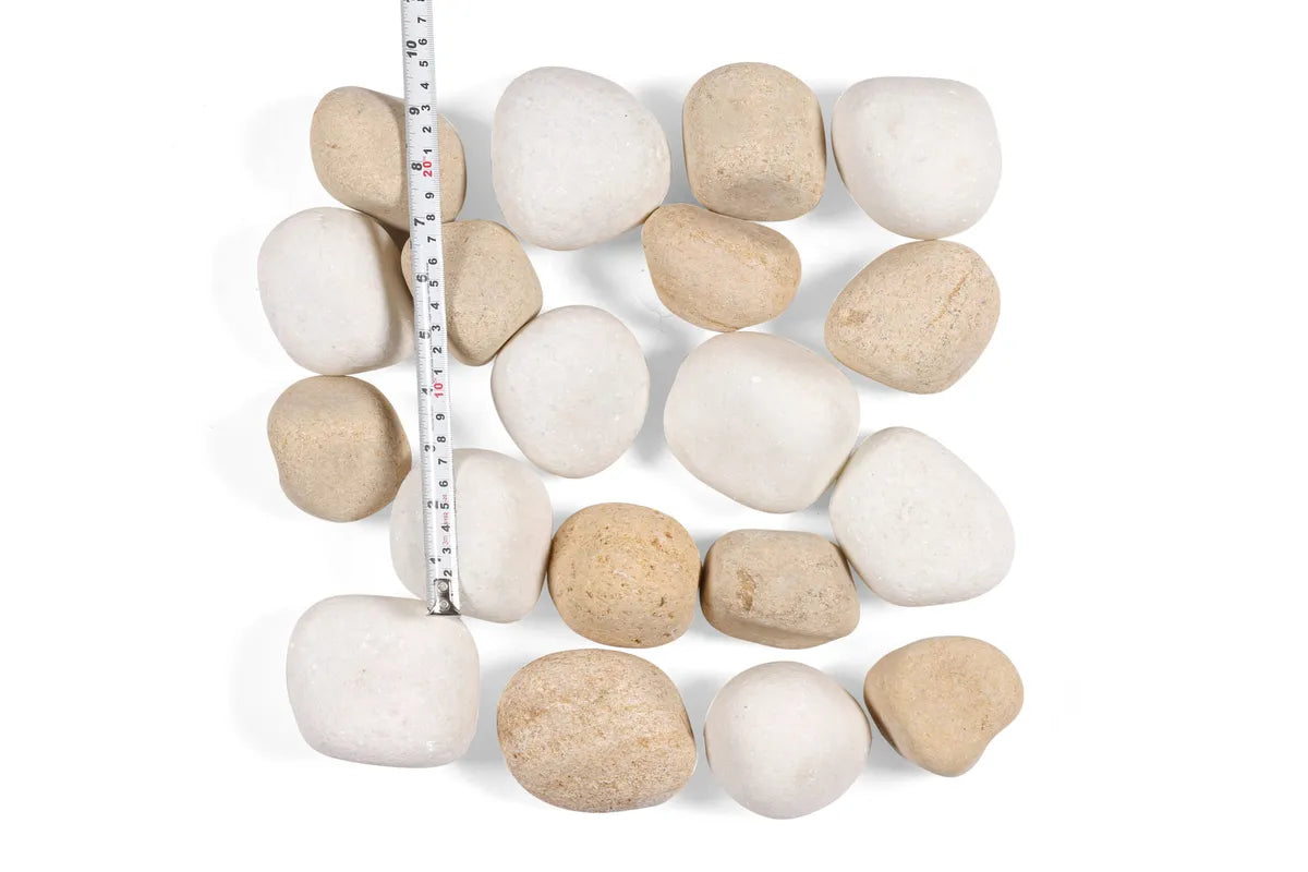 Crystal White and Divine Gold Mixed Pebbles
