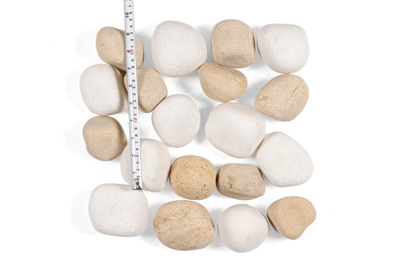 Crystal White and Divine Gold Mixed Pebbles