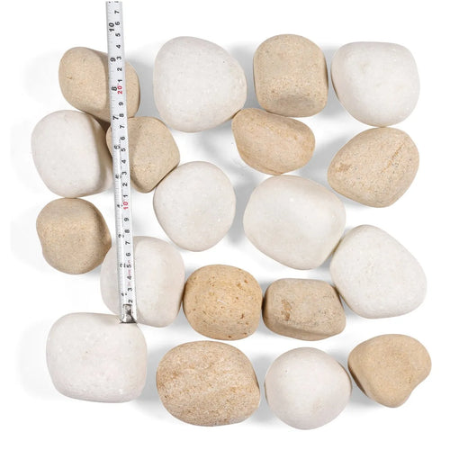 Crystal White and Divine Gold Mixed Pebbles