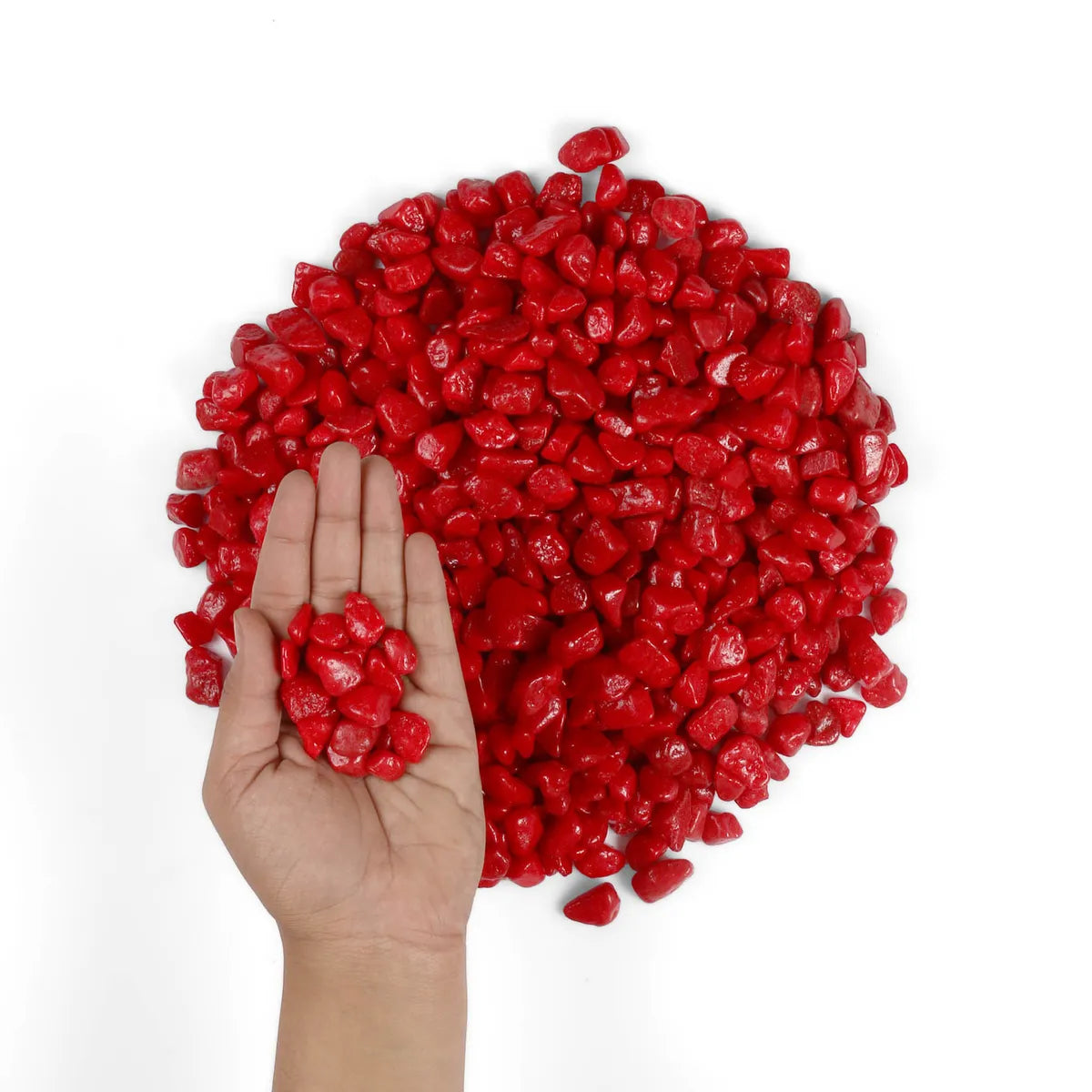 Cherry Red Glazed Colored Gravels