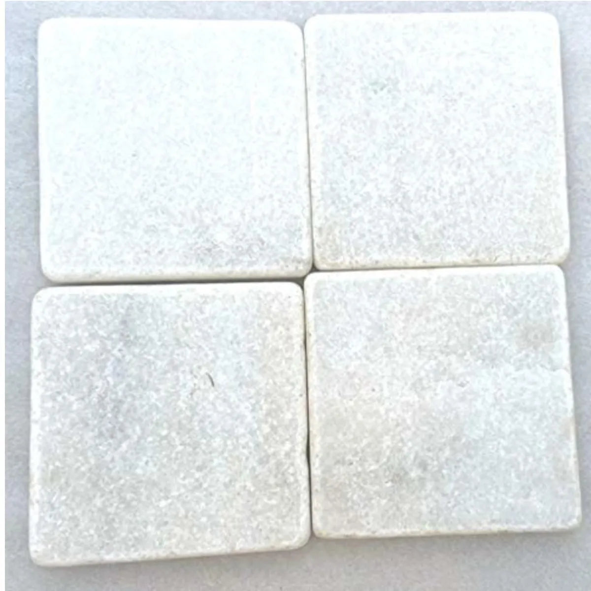 Coasters - White Marble Natural Stone DIY Table, Glass and Tea/Coffee Coas