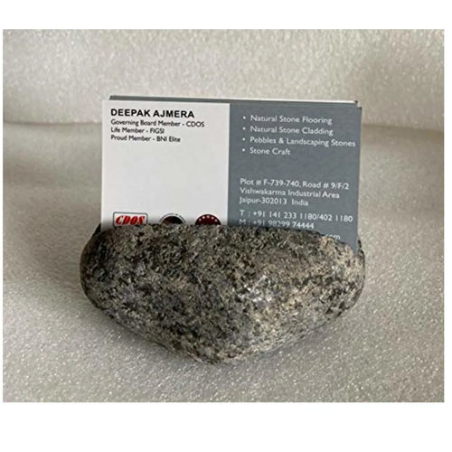 Black Beauty Natural Stone Handmade Designer Business Card Holder