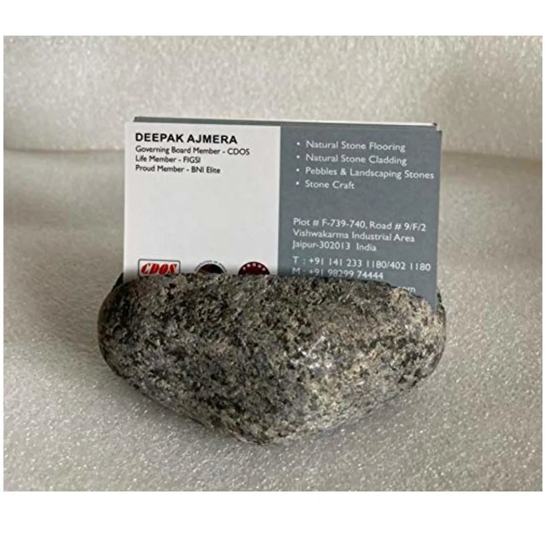 Black Beauty Natural Stone Handmade Designer Business Card Holder