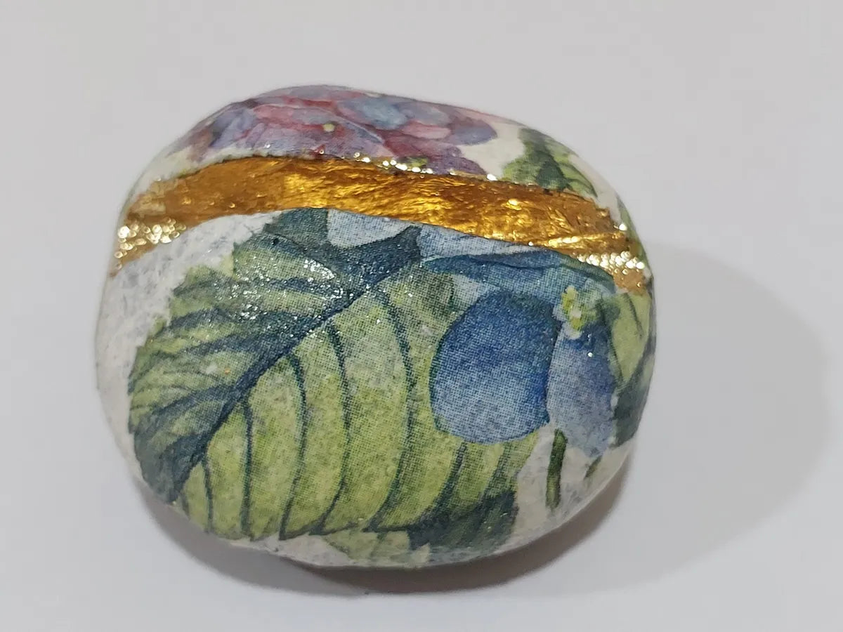 Floral Natural Marble Handmade Designer Business Card Holder
