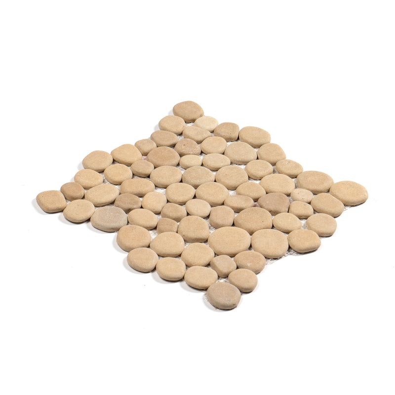 Golden Teak Flat Pebbles