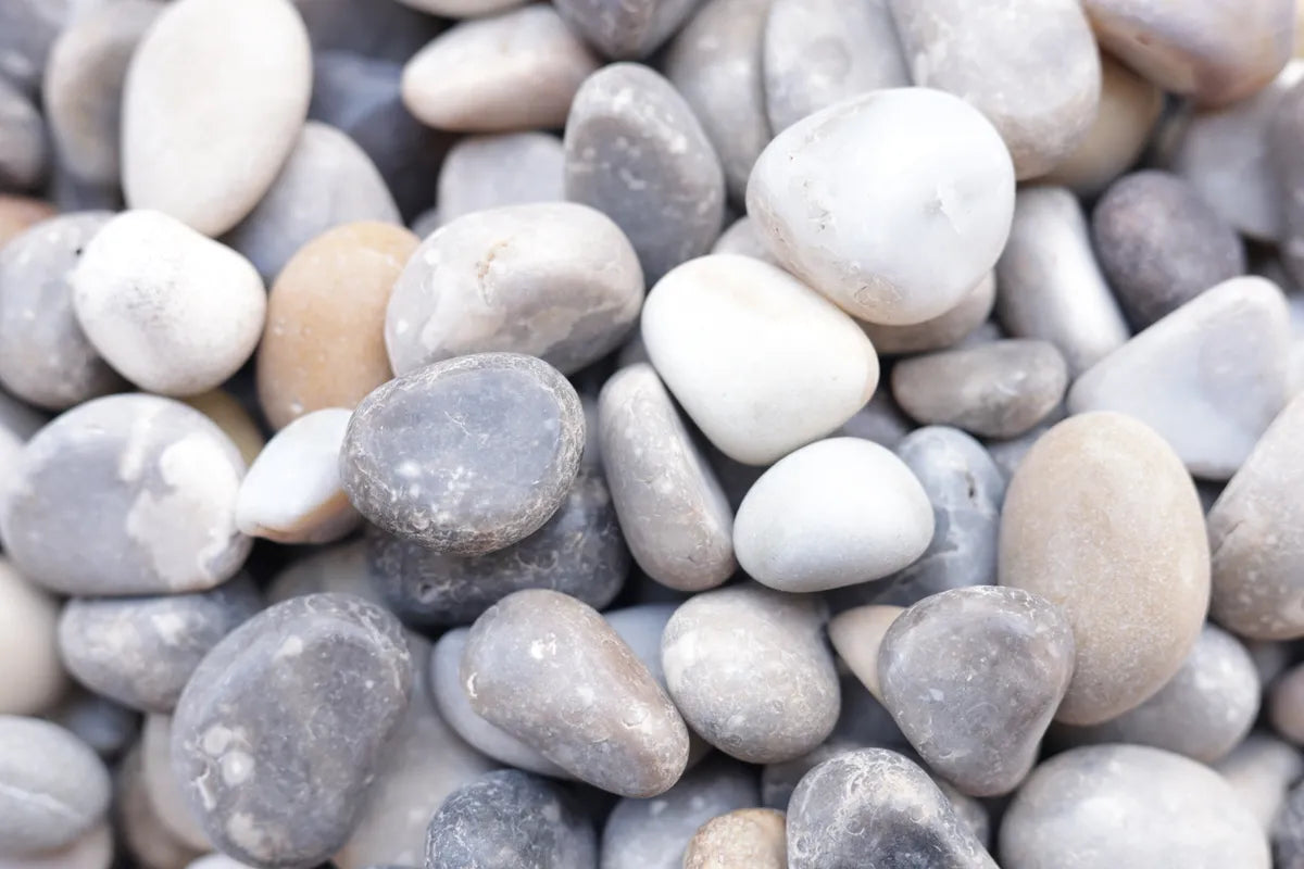 Himalayan Shimmery Mix Size Polished Pebbles