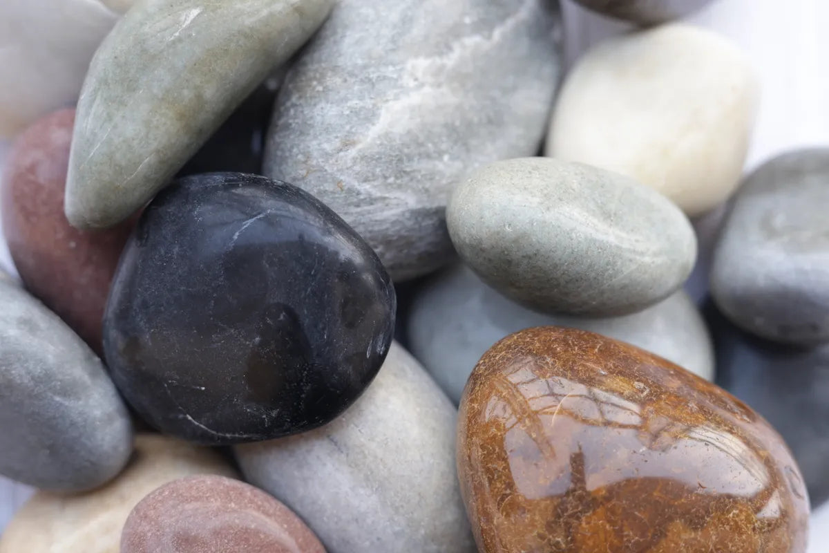 Himalayan Shimmery Mix Size Polished Pebbles