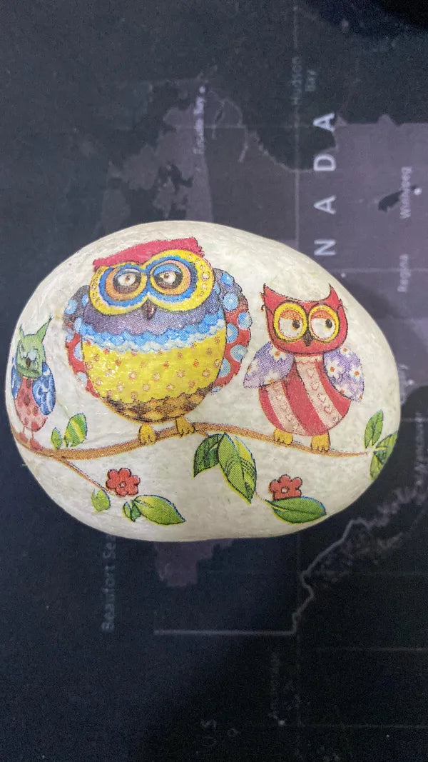 Stone Owl Paperweight