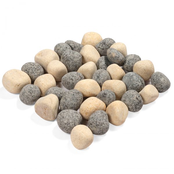 StoneStories Black Beauty and Divine Gold Mixed Pebbles S (1-2 inch)