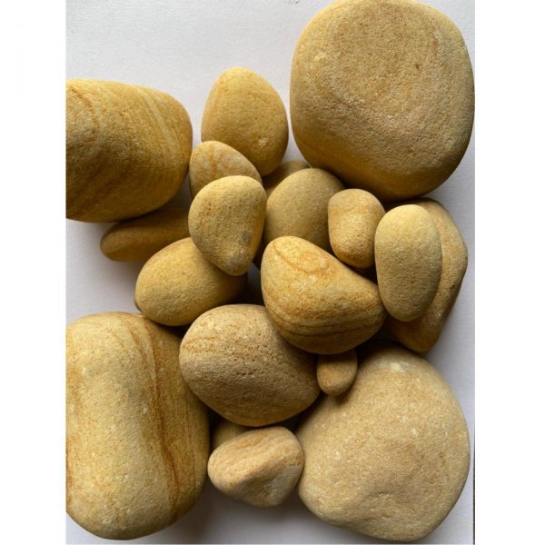 StoneStories Golden Teak Mixed Size Pebbles