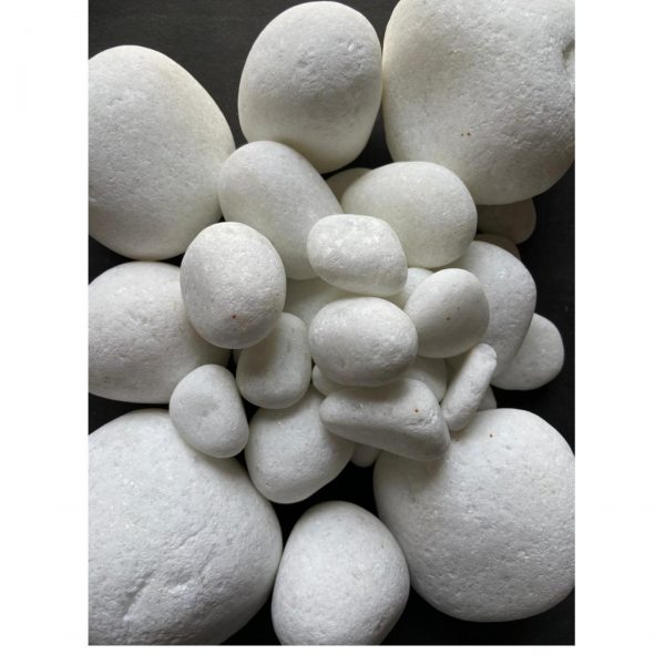 StoneStories Snow White Mixed Size pebbles